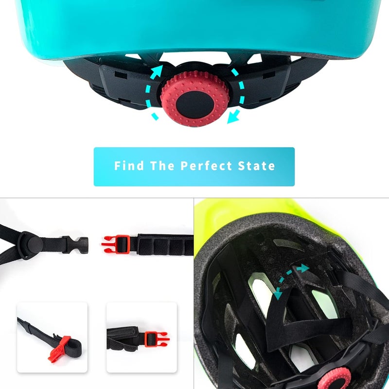 OnBros Kids Bike Helmet - Bike Helmets for 5-14 Boys or Girls with Visor, Children Bicycle Helmet for Skateboard Mountain Scooter Road Cycling, Lightweight and Adjustable 50-57CM - Image 3